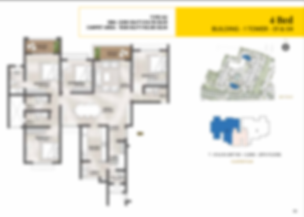 Sattva City  3 BHK Ultima Floorplan